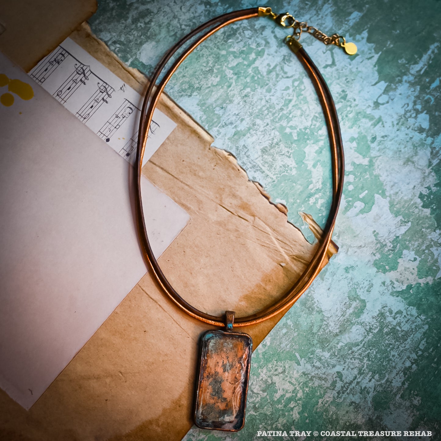 PATINA TRAY PENDANT: SUNSET