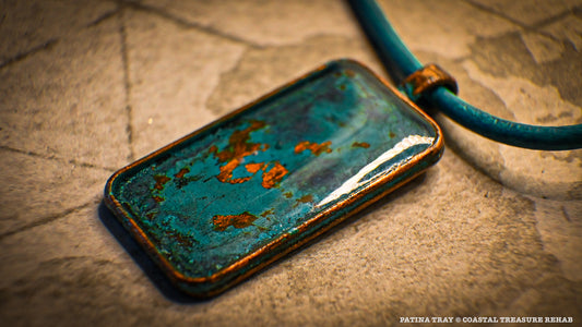 PATINA TRAY NECKLACE - "OCEAN"