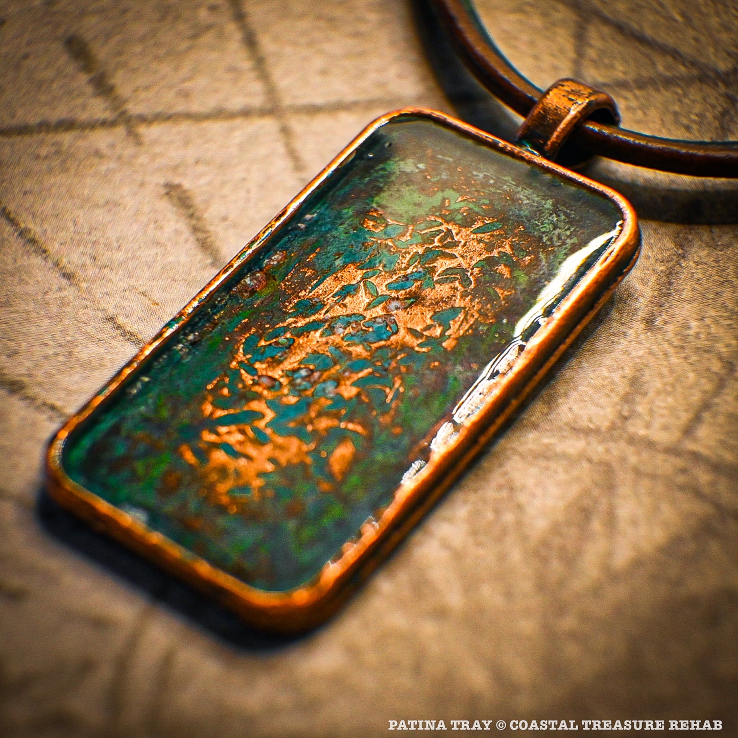 PATINA TRAY NECKLACE: "FOREST"