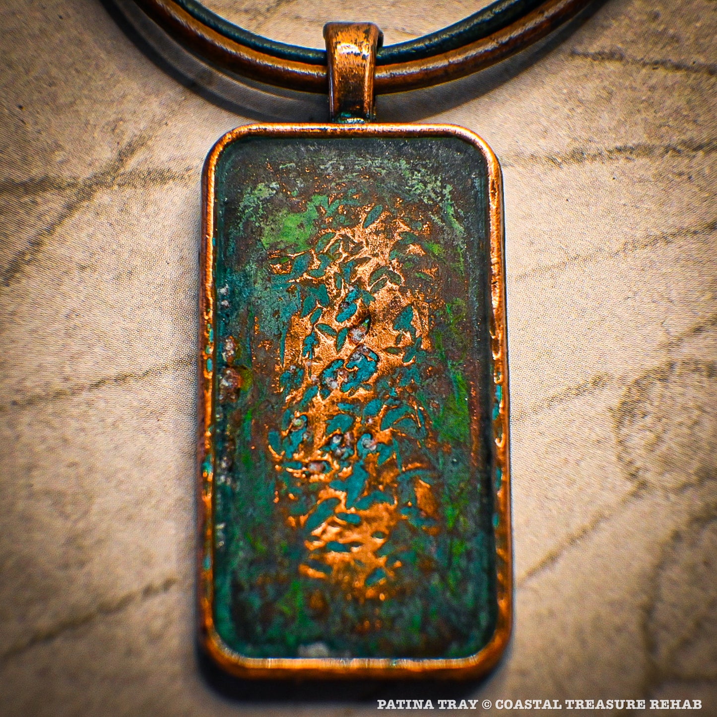 PATINA TRAY NECKLACE: "FOREST"