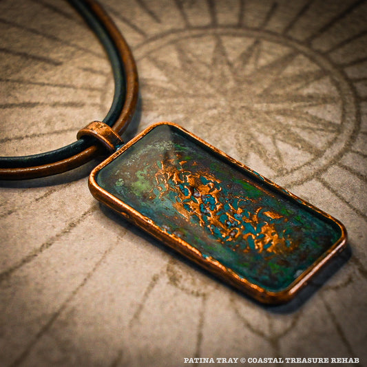 PATINA TRAY NECKLACE: "FOREST"